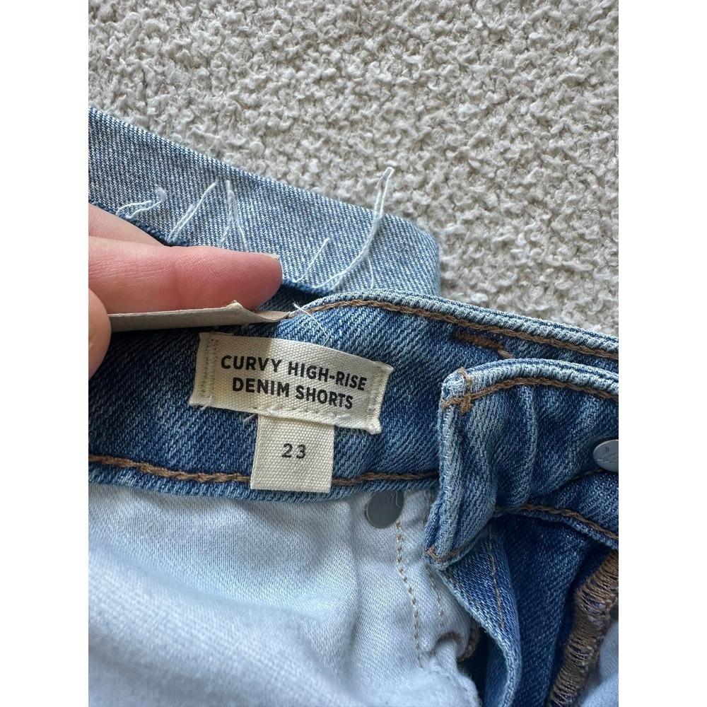 NWT Madewell Women's Curvy High-Rise Denim Shorts Size 23 - Picture 4 of 7